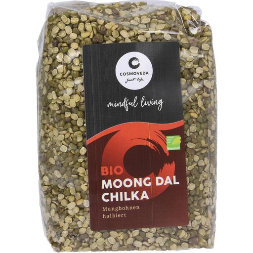 Moong Dal Chilka - luomu puolikkaat Mung-pavut - 500 g