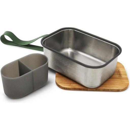 black + blum Large Stainless Steel Lunchbox - Olive