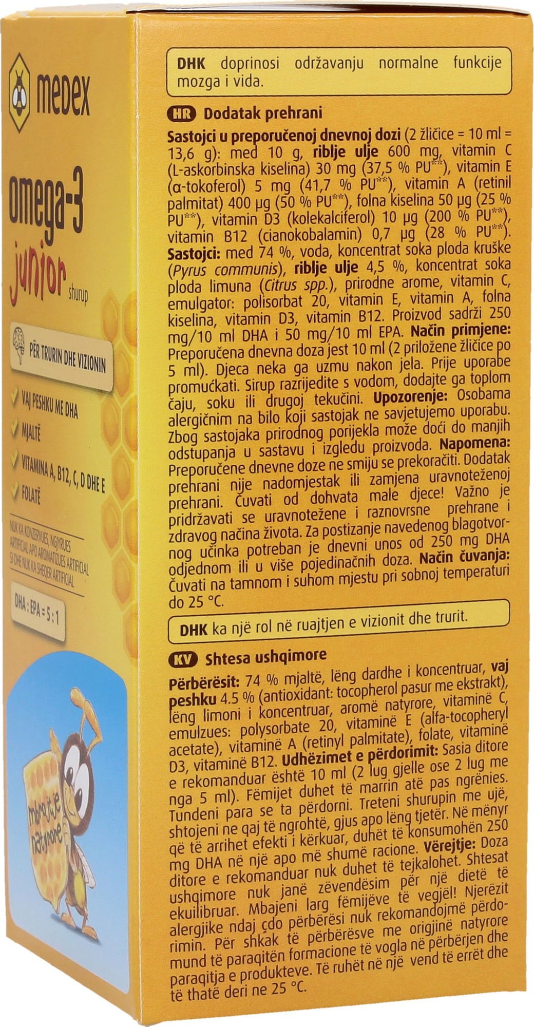 Medex Sirop Oméga-3-Junior - 140 ml