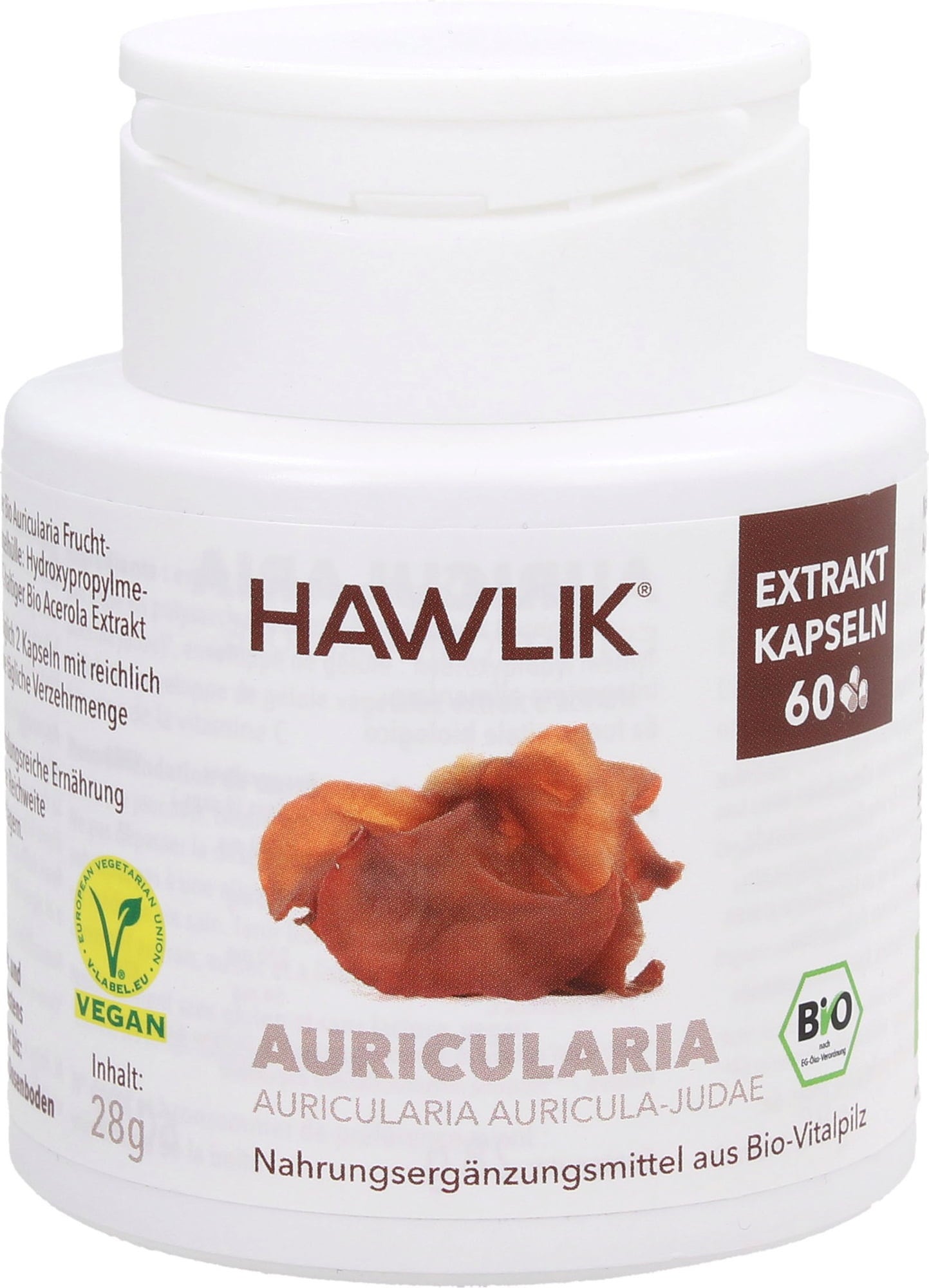 Auricularia Extrakt Kapslar, Ekologisk, 60 Kapslar