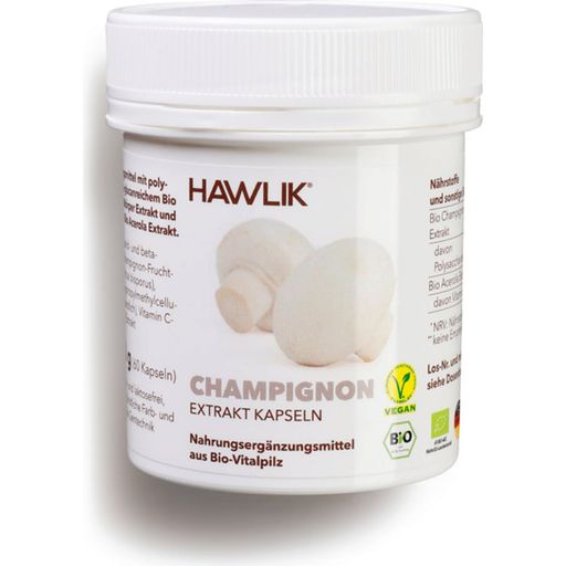 Hawlik Champignon Extrakt Kapseln, Bio - 60 Kapseln