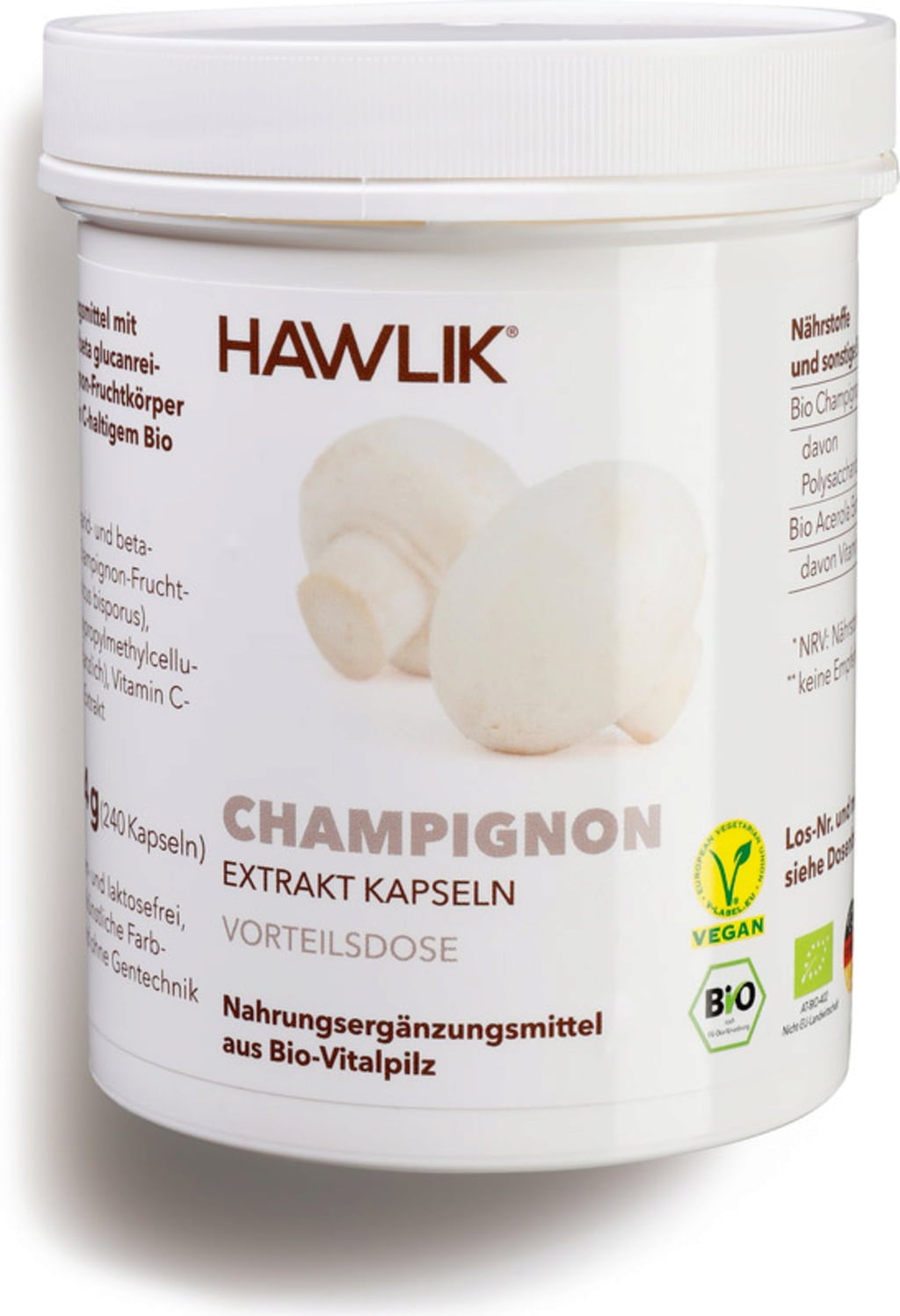 Extrait de Champignons de Paris Bio en Gélules - 240 gélules