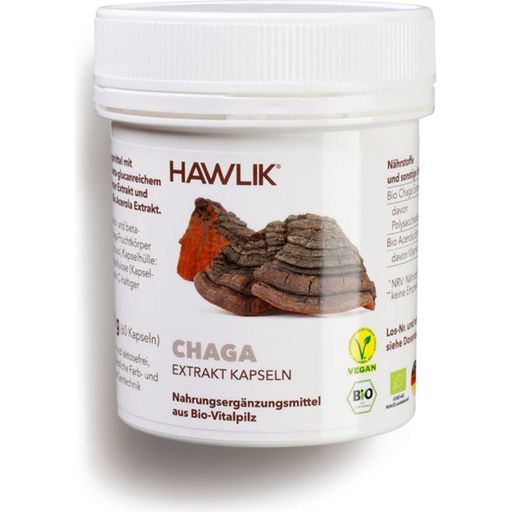 Hawlik Bio extrakt Chaga vo forme kapsúl - 60 kapsúl