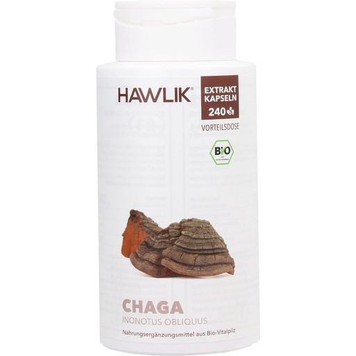 Hawlik Estratto di Chaga Bio in Capsule - 240 capsule