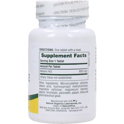 Nature's Plus Betain Hydrochlorid - 90 Tabletten