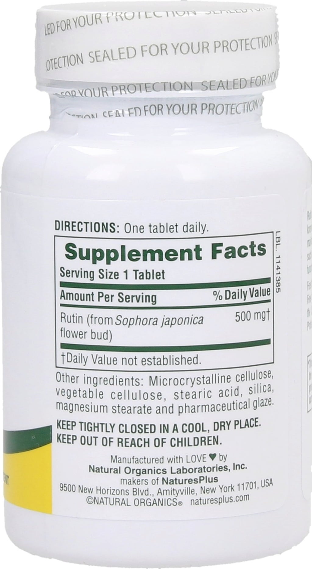 Nature's Plus Rutiini - 60 tablettia