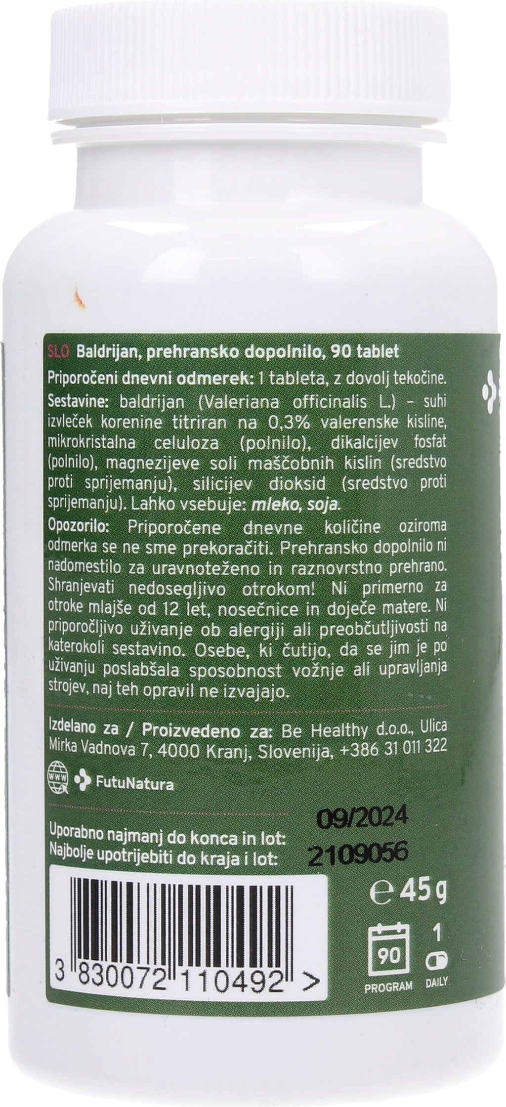 FutuNatura Valerian - 90 Tabletter