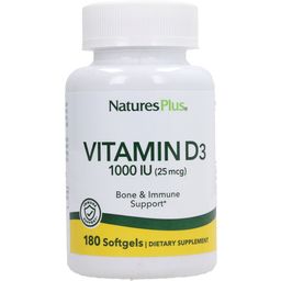 Nature's Plus Vitamin D3 1000 IE Softgels - 180 Softgels