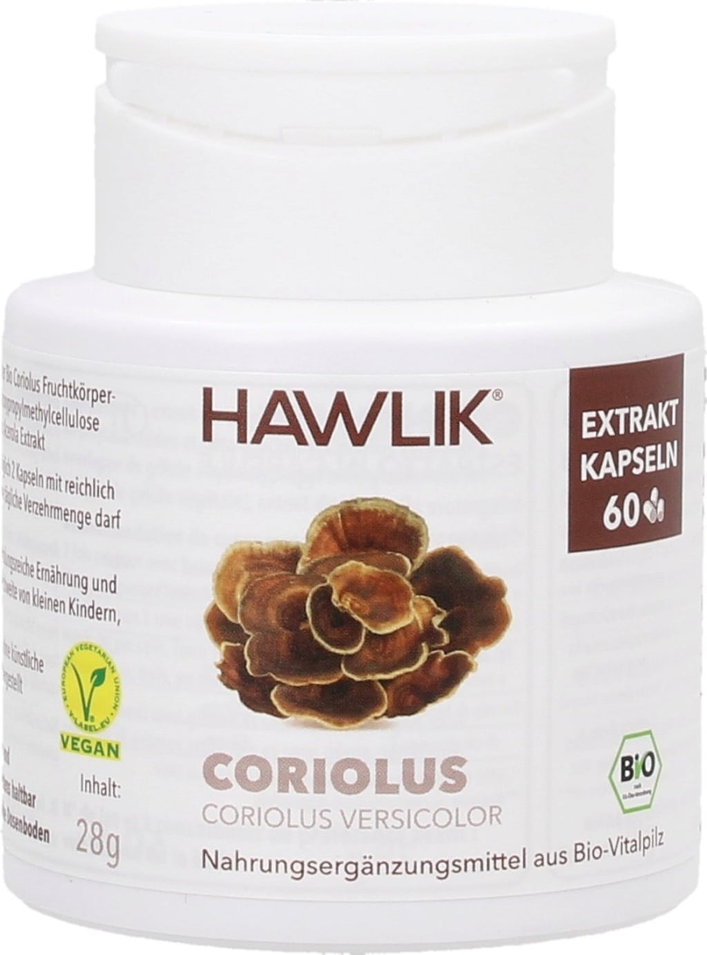 Hawlik Coriolus Extrakt Kapslar Ekologiska