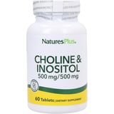 Nature's Plus Choline et Inositol 500 / 500 mg