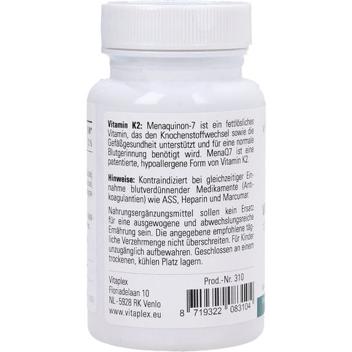 Vitaplex Vitamin K2 - 90 veg. kapslar