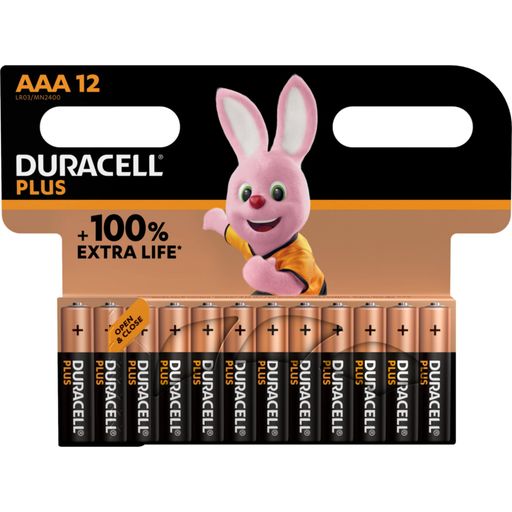 Baterije Plus AAA (MN2400/LR03) - paket 12 kom. - 12 kos.