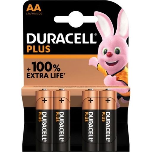 Duracell Plus-AA (MN1500 / LR6) - Pack de 4 Piles - 4 pièces