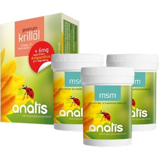 anatis Naturprodukte Cure MSM et Huile de Krill - 1 Kit