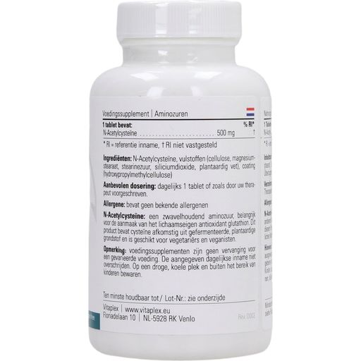 Vitaplex NAC (N-asetyyli-L-kysteiini) -tabletit - 90 tablettia