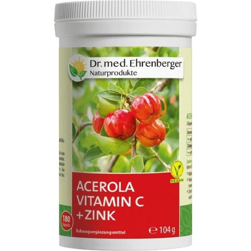 Dr. med. Ehrenberger Bio- & Naturprodukte Acerola Vitamine C - 180 Capsules