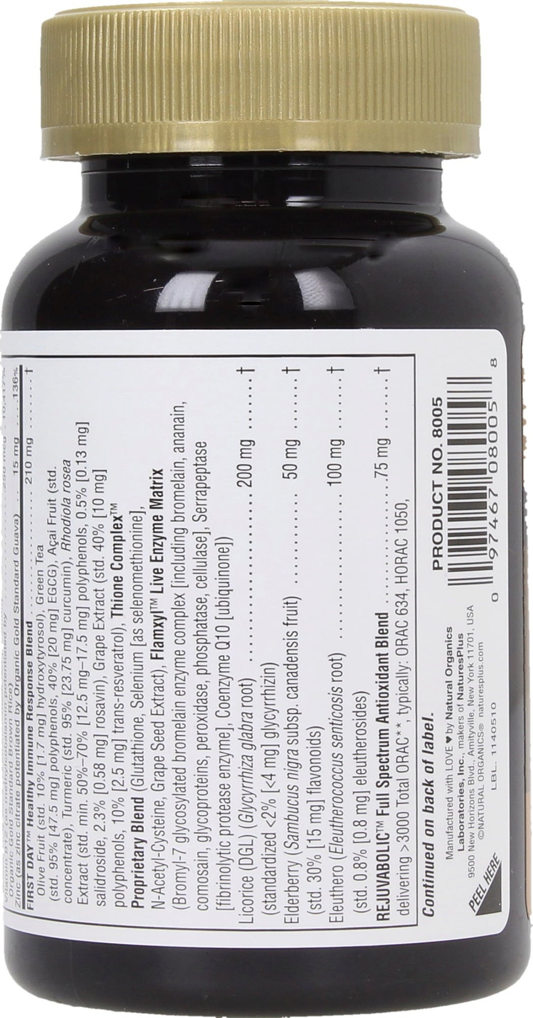 Nature's Plus AgeLoss Lung Support - 90 Vegetarische Capsules