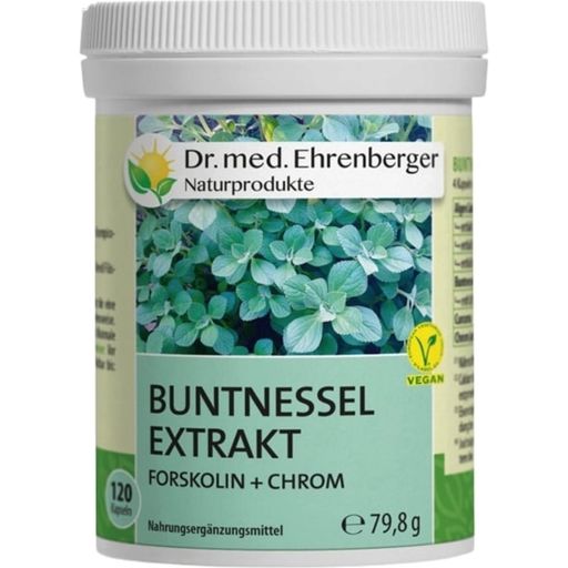 Dr. med. Ehrenberger Bio- & Naturprodukter Färgade kapslar för nässelextrakt - 120 Kapslar