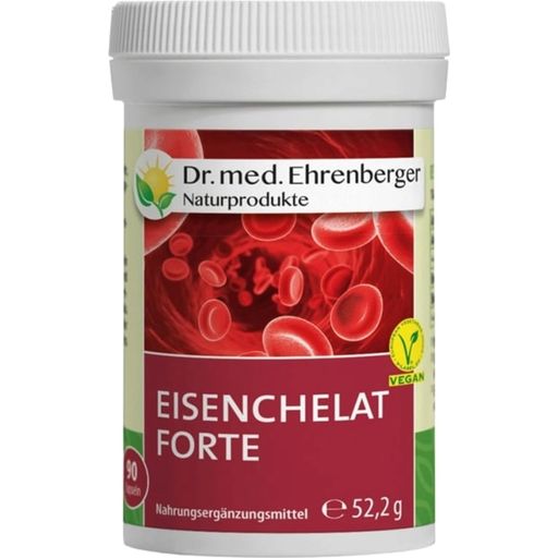 Dr. med. Ehrenberger Bio- & Naturprodukte Chélate de Fer Forte - 90 gélules
