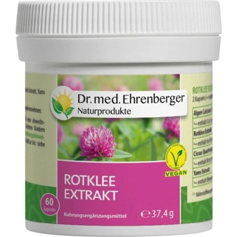 Rotklee Extrakt, 60 Kapseln - Dr. Med. Ehrenberger Bio- & Naturprodukte ...