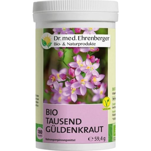 Dr. med. Ehrenberger Bio- & Naturprodukte Duizendguldenkruid Bio - 180 Capsules