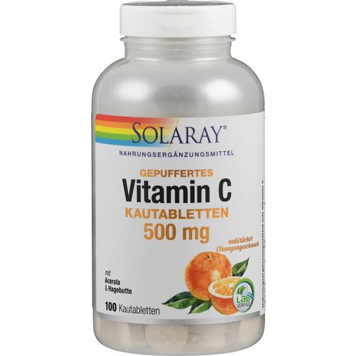 Solaray Buffered Vitamin C Chewable Tablets 500 - 100 chewable tablets