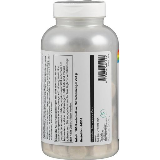 Vitamina C 500 tamponada en Comprimidos Masticables - 100 comprimidos masticables