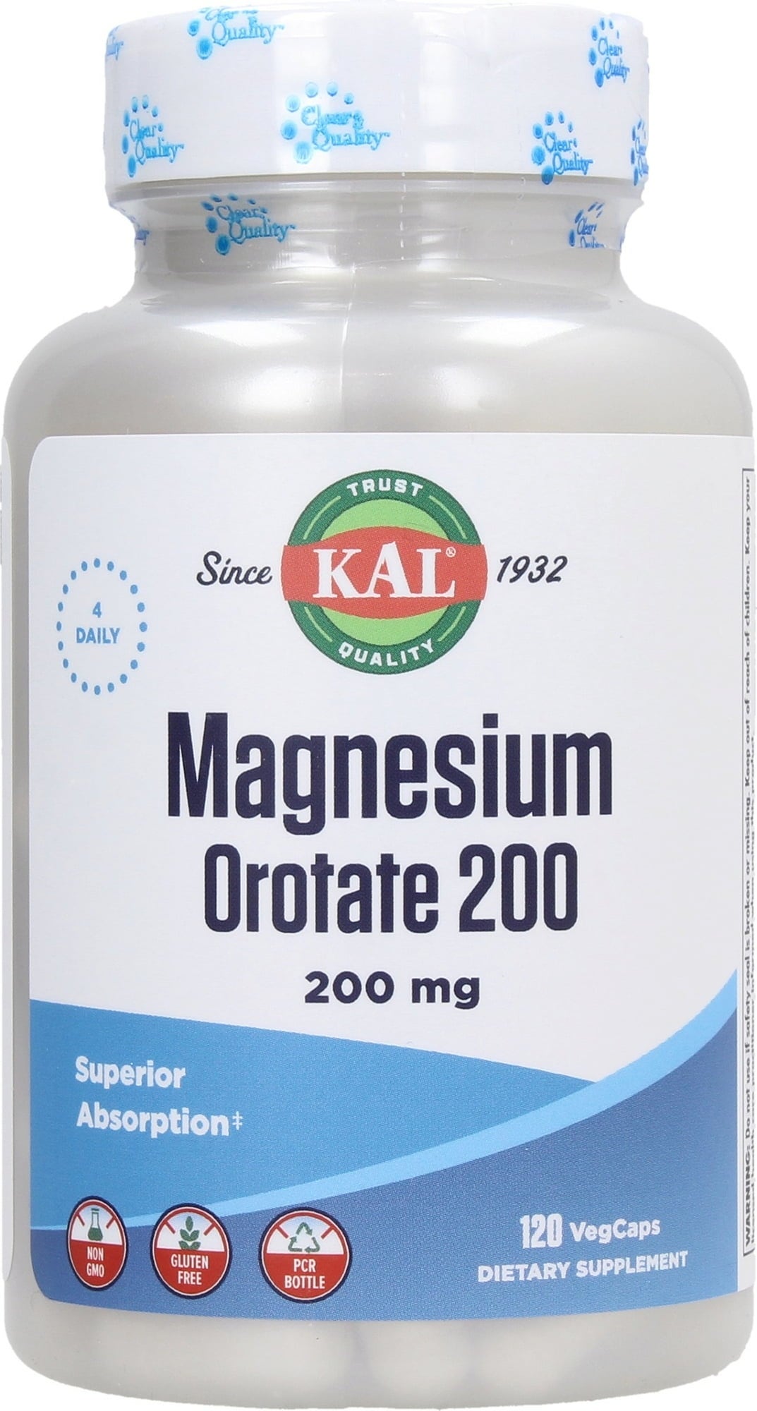 KAL Magnesium Orotate 200 - 120 veg. kapsúl