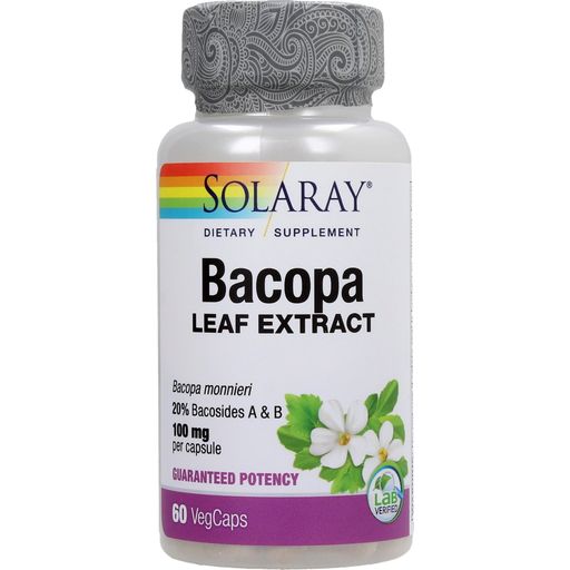 Solaray Bacopa - 60 cápsulas vegetales