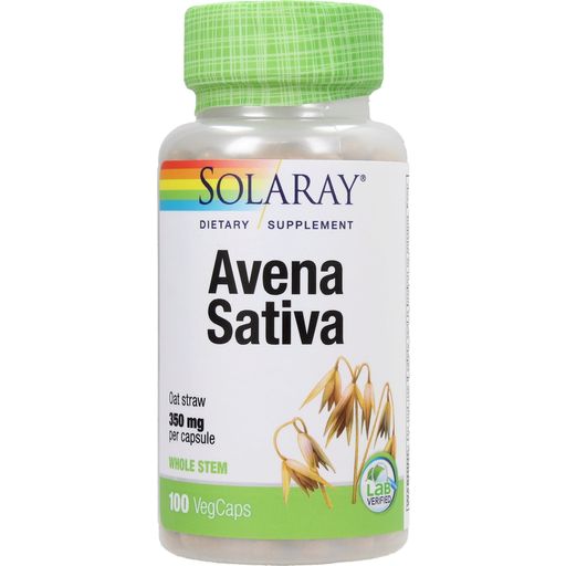 Solaray Oat Straw Extract- Avena Sativa - 100 capsules