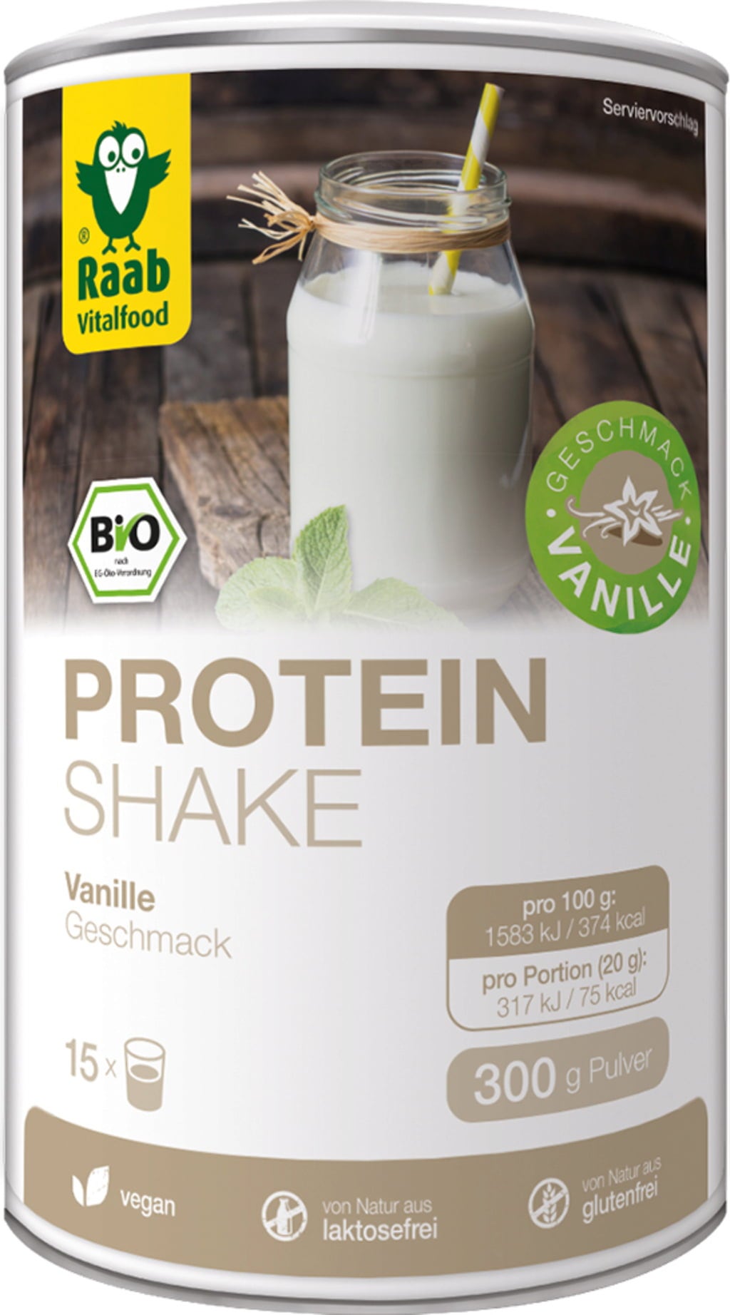 Protein Shake Bio, vanille  (300 g)