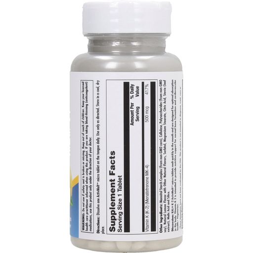 KAL Vitamin K2 500 mcg ''ActivMelt'' - 100 imeskelytablettia