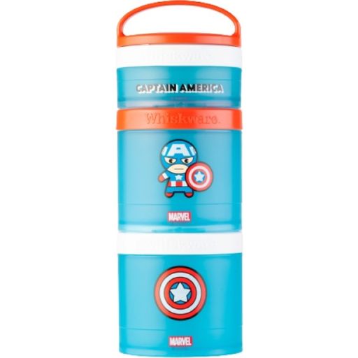 BlenderBottle Whiskware Stackable Snack Pack - Captain America