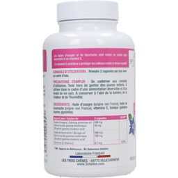 3 Chênes Laboratoires Wiesiołek - ogórecznik - witamina E - 150 Kapsułek