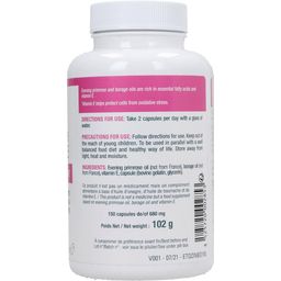 3 Chênes Laboratoires Ligetszépe - Borágó - E-vitamin - 150 kapszula
