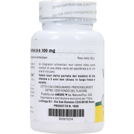 Nature's Plus Witamina B6 100 mg - 90 Tabletki