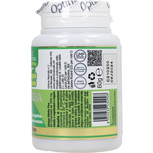 Optima Naturals Ginkgo Biloba Plus 1000 mg - 60 tabliet