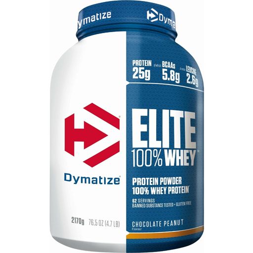 Dymatize Elite 100 % Whey Protein Powder, 2170 g - Chocolate-Peanut