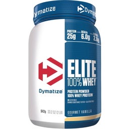 Dymatize Elite 100% Whey Protein Powder, 942g - Gourmet Vanilla