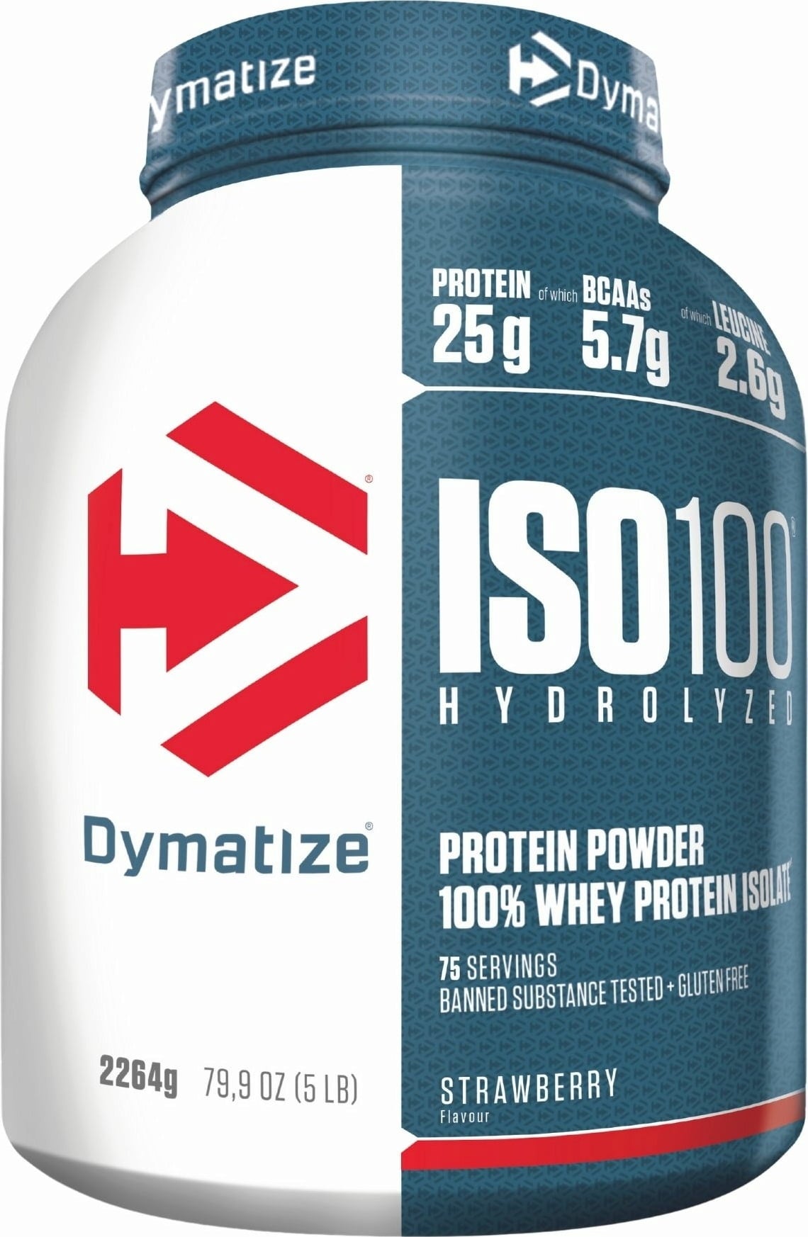 ISO 100 Hydrolyzed Whey Protein Isolate, 2264 g