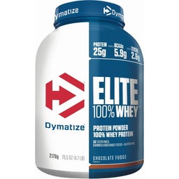 Dymatize Elite 100 % Whey Protein Powder, 2170 g - Chocolate Fudge