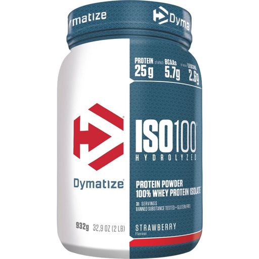 ISO 100 Hydrolyzed - Whey Protein Isolate 932 g - Strawberry