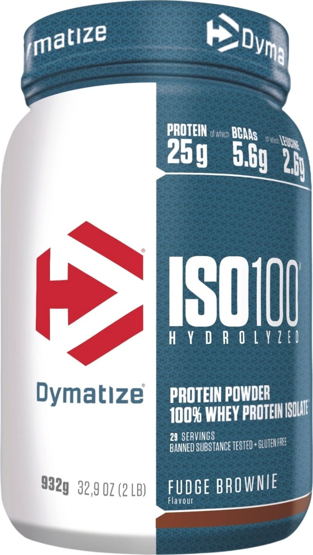 ISO 100 Hydrolyzed Whey Protein Isolate, 932 g, Fudge Brownie (932 g)
