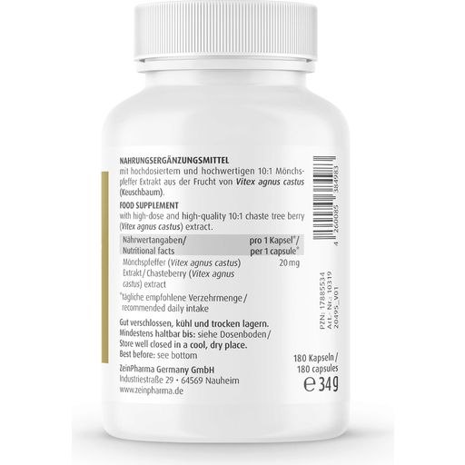 Munkinpippuri 20 mg - 180 kapselia