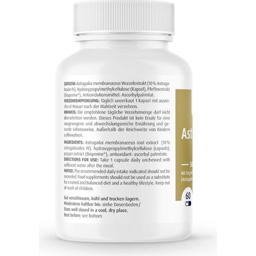 ZeinPharma Astragalus Pro 500/50 - 60 gélules