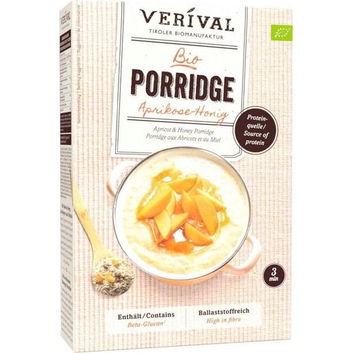 Verival Porridge z marelicami in medom, bio
