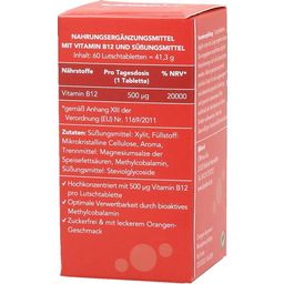 BjökoVit B12-vitamin szopogatótabletta - 60 Szopogató tabletta