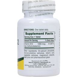 Nature's Plus Vitamina B12 1000mcg - 90 Comprimidos