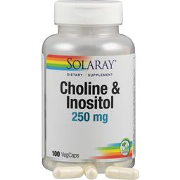 Solaray Cholina i inozytol kapsułki - 100 Kapsułek roślinnych