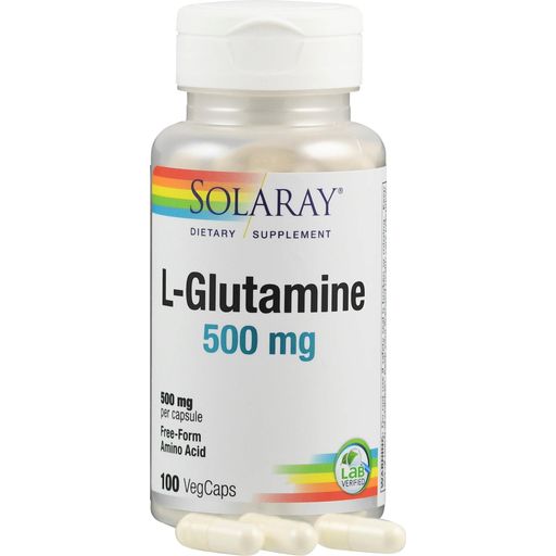 Solaray L-glutamina kapsułki - 100 Kapsułek roślinnych